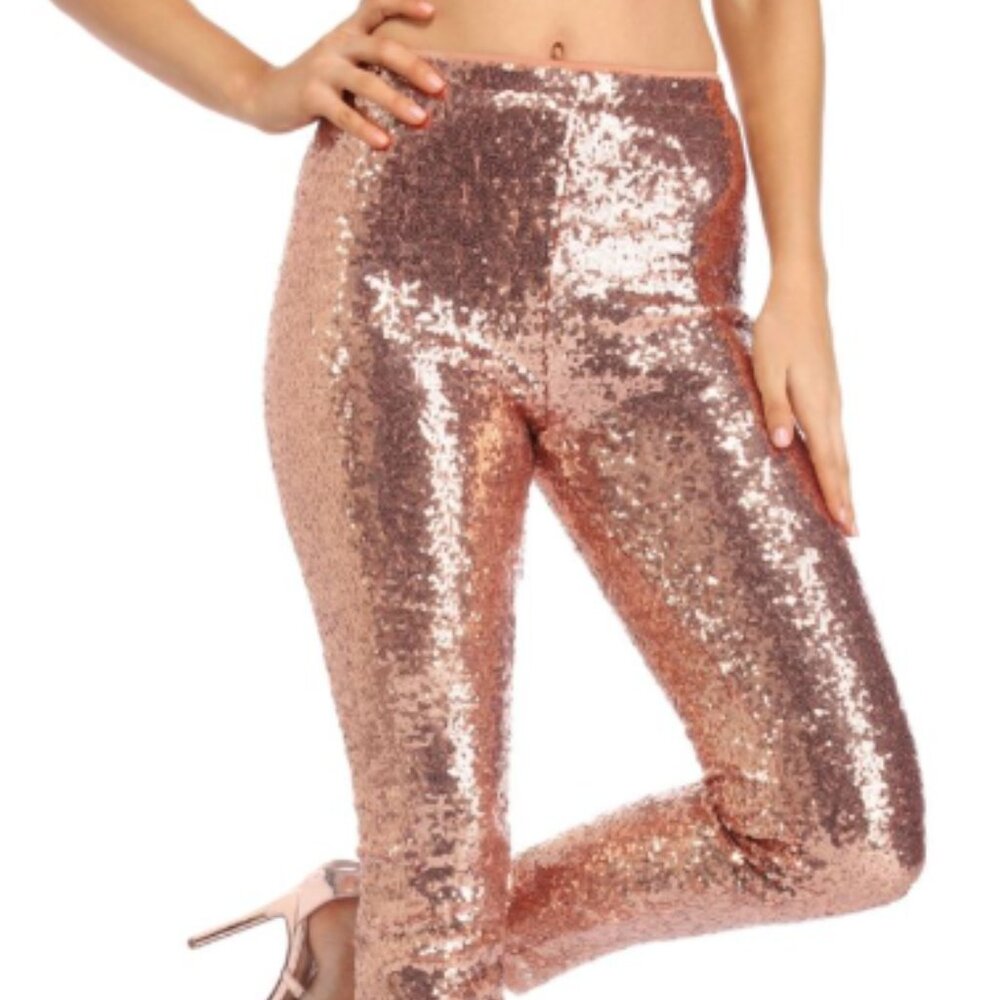 Sequence Rose Gold Windsor Leggings - Size Small